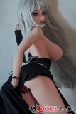 Elsa Babe 148cm S/M/L胸型 AHR020 玄羽時子ヘッド シリコン製 黒ゴシックドレスを纏う銀髪二次元ラブドール