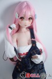Elsa Babe 148cm S/M/L胸型 RAD007 ヘッド 横谷悠希子 シリコン製 黒サスペンダー付きピンク髪二次元ラブドール 巨乳美少女