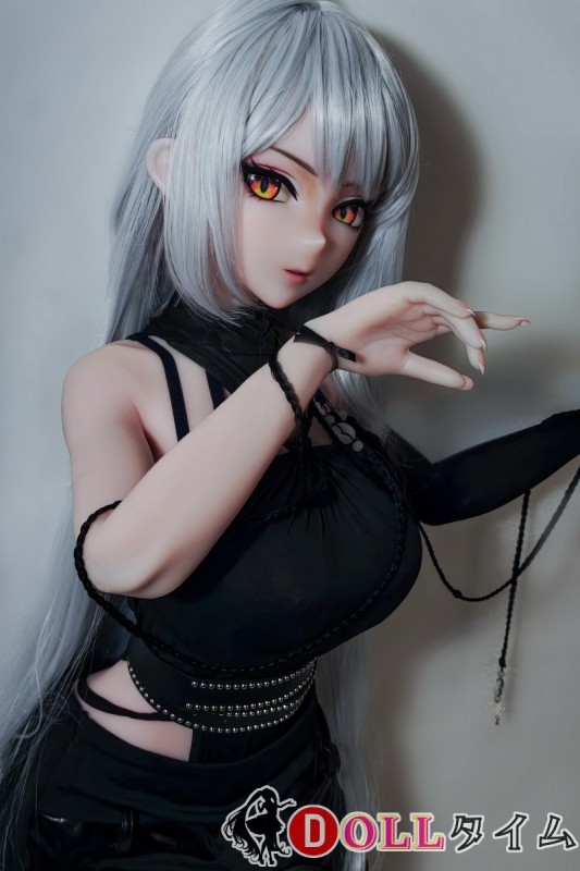 Elsa Babe 148cm S/M/L胸型 AHR020 玄羽時子ヘッド シリコン製 黒ゴシックドレスを纏う銀髪二次元ラブドール