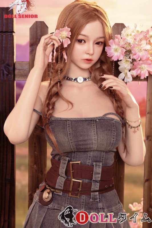 DOLL SENIOR 163cm Fカップ 奈奈ヘッド シリコン製 美少女ラブドール 露肩ドレス＆デニム帽スタイル