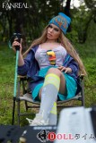 FANREAL 155cm Fカップ Kelly（ROS）ヘッド シリコン製 欧米風ブラウン肌 休闲服装アウトドアラブドール