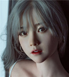 FANREAL 155cm Fカップ Kelly(ROS)ヘッド シリコン製 ピンクビキニ 欧米風ブラウン肌ラブドール