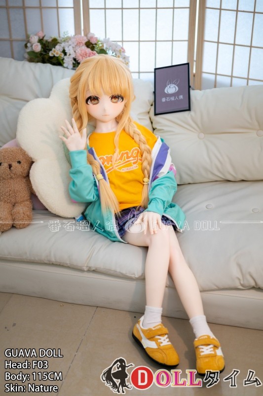 guavadoll(グアバ)115cm AAカップ F03ヘッド 藤田琴音 青色休闲外套 二次元可愛いラブドール