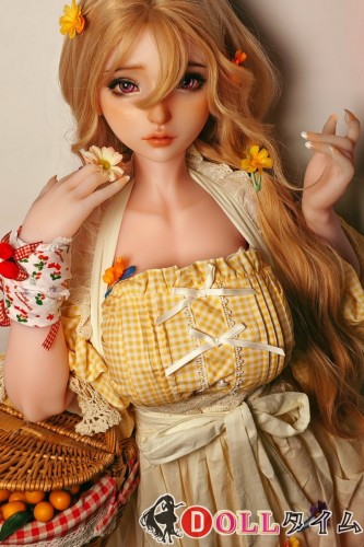 Elsa Babe 144cm Gカップ HB050香澄悠里ヘッド シリコン製 田園風格子トップスとエプロンスカートの二次元ラブドール