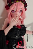 Elsa Babe 144cm Gカップ RAD047花守薰ヘッド シリコン製 赤い花冠と黒ドレスの二次元巨乳ラブドール