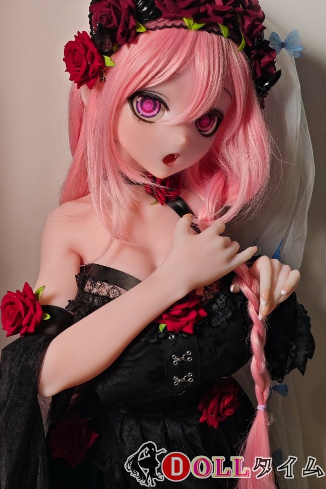 Elsa Babe 144cm Gカップ RAD047花守薰ヘッド シリコン製 赤い花冠と黒ドレスの二次元巨乳ラブドール
