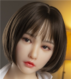 Jiusheng Doll 152cm Eカップ Siennaヘッド シリコン製 ピンクランジェリー姿のグラマラス欧美系ラブドール