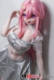 Elsa Babe 140cm Fカップ RAD052 齊藤雪絵ヘッド 材質選択可 銀色ミニスカ粉髪巨乳ラブドール キャバ嬢コス