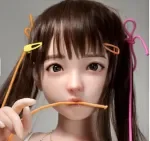 SHEDOLL 145cm Gカップ 熙熙2.0ヘッド 材質選択可能 白シャツ灰色ミニスカ美少女ラブドール