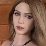 【アートワークカスタム版】Top-Sino 160cm Hカップ T1Dヘッド 巨乳ラブドール | 白背心リアルドール 精巧メイク