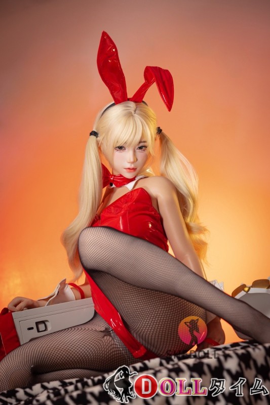 SHEDOLL156CM Eカップ 江小梨ヘッド 新作 材質選択可能ラブドール 赤いレザー衣装 黒ストッキング