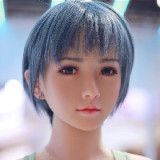 JY Doll 163cm Fカップ 恩熙ヘッド シリコン製 ブルーワンピース着用 上品貴婦ラブドール