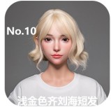 LACE DOLL 160cm Cカップ 晚冰ヘッド 材質選択可能 黒ミニスカ銀髪美少女ラブドール