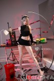 LACE DOLL 160cm Cカップ 晚冰ヘッド 材質選択可能 黒ミニスカ銀髪美少女ラブドール