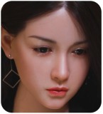 JY Doll 163cm Fカップ 恩熙ヘッド シリコン製 ブルーワンピース着用 上品貴婦ラブドール