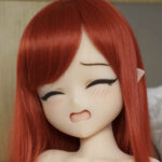 Irokebijin 色気美人 140cm Dカップ Koharuヘッド  TPE製 褐色肌 淫蕩表情 黒ビキニ 二次元ラブドール