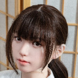 Sino Doll 154cm Jカップ S62ヘッド フルシリコン製 黒色セクシー戦闘服の銀髪ラブドール