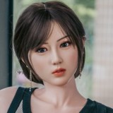 RZR DOLL 160cm Dカップ NO.23ボディ 楚儿ヘッド シリコン製 白オフショル＆格子スカート ラブドール 東方美少女 Delux-究極版&普通版選択可「R」シリーズ 【膣前庭】構造あり