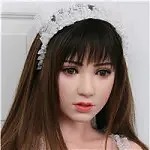 RZR DOLL 160cm Dカップ NO.23ボディ 楚儿ヘッド シリコン製 白オフショル＆格子スカート ラブドール 東方美少女 Delux-究極版&普通版選択可「R」シリーズ 【膣前庭】構造あり