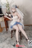 人偶箱庭 Doll Hakoniwa 160cm Eカップ Asebiヘッド シリコンヘッド＋TPEボディ 白いウェディングドレス姿の白髪アニメ風ラブドール