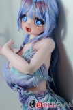 Elsa Babe 144cm Gカップ 及川五月ヘッド シリコン製 ブルーワンピースとサングラス姿 アニメ風ラブドール