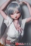 Elsa Babe 144cm Gカップ 小川梨花ヘッド ホワイトトップとチェックミニスカート アニメ風ラブドール
