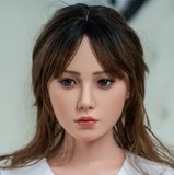 RZR DOLL 160cm Dカップ NO.23ボディ 楚儿ヘッド 白一字肩トップ＆白ストッキングで寝そべる東方系セクシーラブドール Delux-究極版&普通版選択可「R」シリーズ 【膣前庭】構造あり