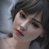 RZR DOLL 160cm Dカップ NO.23ボディ 楚儿ヘッド 白一字肩トップ＆白ストッキングで寝そべる東方系セクシーラブドール Delux-究極版&普通版選択可「R」シリーズ 【膣前庭】構造あり