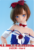 DOLL SENIOR 161cm Eカップ レイ温娜多ヘッド シリコン製 白いコートと黒ストッキングのアニメラブドール 二次元美少女ボディ