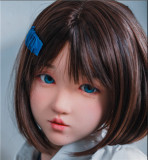 FUDOLL 157cm Iカップ 小北 シリコンヘッド＋TPEボディ灰色タンクトップ姿の爆乳ラブドール 長髪美少女ボディ