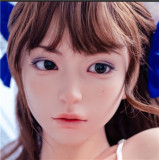 FUDOLL 157cm Iカップ 小北シリコンヘッド＋TPEボディ 灰色タンクトップ姿の爆乳ラブドール 長髪で艶やかな巨乳ボディ