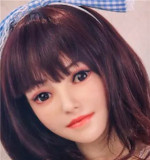 FUDOLL 157cm Iカップ 小北シリコンヘッド＋TPEボディ 灰色タンクトップ姿の爆乳ラブドール 長髪で艶やかな巨乳ボディ