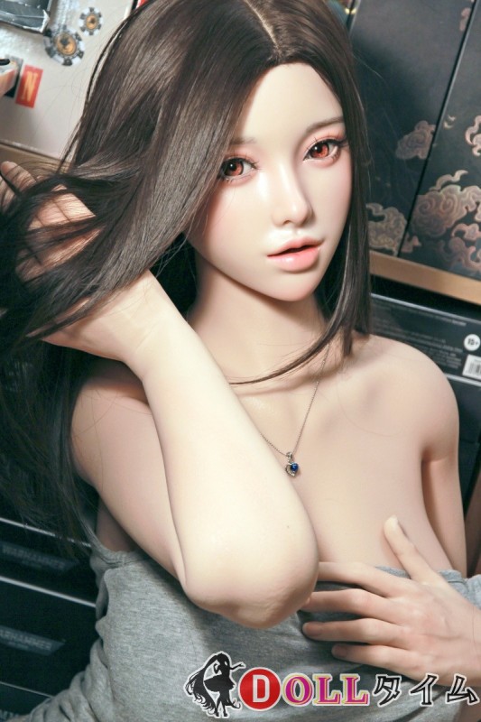 FUDOLL 157cm Iカップ 小北 シリコンヘッド＋TPEボディ灰色タンクトップ姿の爆乳ラブドール 長髪美少女ボディ