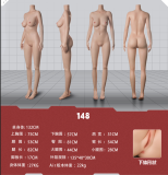 DOLL SENIOR 161cm Eカップ レイ温娜多ヘッド シリコン製 白いコートと黒ストッキングのアニメラブドール 二次元美少女ボディ