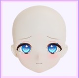 MW Girl(魔物姬)85cm 中胸 奈奈子ヘッド ブルーロングドレス姿の青髪二次元ドール｜小型 ラブドール