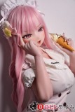Elsa Babe 148CM S/M/Lカップ RAD048 小川梨花ヘッド フルシリコン製 白いワンピース 粉髪ラブドール アニメ 美少女フィギュア風ラブドール