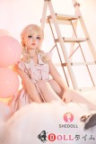 SHEDOLL 152cm AAカップ 東笙2.0ヘッド 材質選択可能 ラブドール jk 肉色ストッキング 浅ピンクワンピース