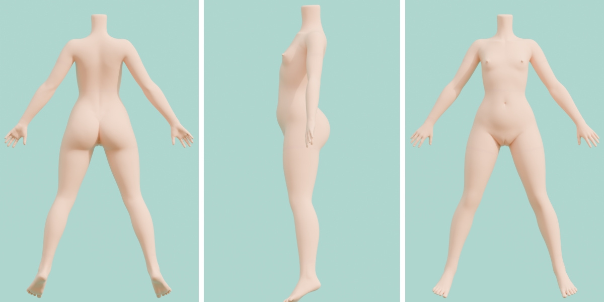 irokebijin 色気美人 110cm バスト平 Chubby体型ボディ参考画像