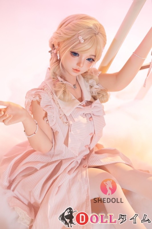 SHEDOLL 152cm AAカップ 東笙2.0ヘッド 材質選択可能 ラブドール jk 肉色ストッキング 浅ピンクワンピース