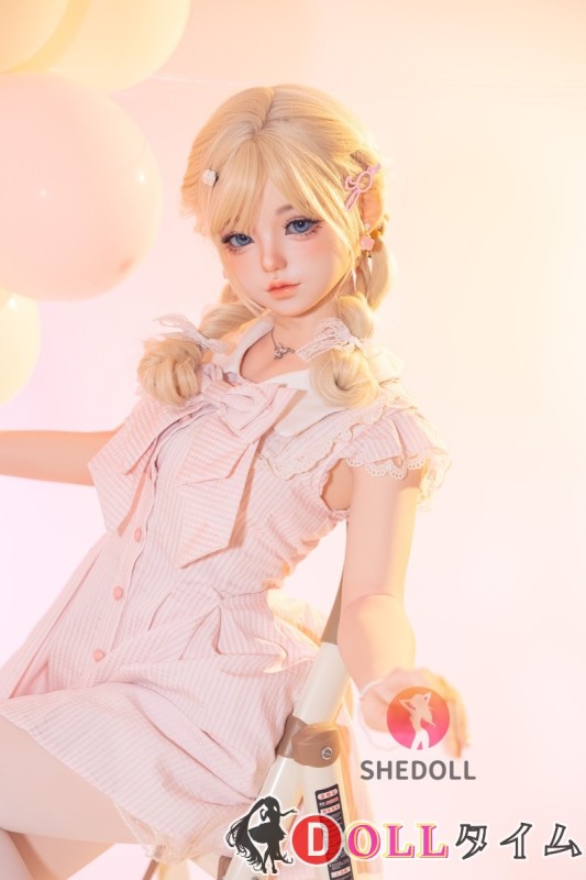 SHEDOLL 152cm AAカップ 東笙2.0ヘッド 材質選択可能 ラブドール jk 肉色ストッキング 浅ピンクワンピース