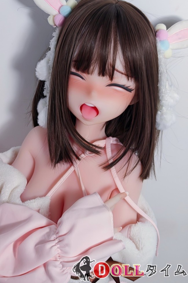 Elsa Babe 144cm Gカップ RAD036ヘッド ピンクのオフショル上衣のラブドール アニメ風フェイス