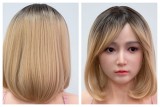 【アートワークカスタム版】Top-Sino TYPEグラビア T96cm Hカップ T43b-米苏ヘッド フルシリコン製 ブルーヘアの美人魚風ラブドール トルソー