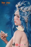 【アートワークカスタム版】Top-Sino TYPEグラビア T96cm Hカップ T43b-米苏ヘッド フルシリコン製 ブルーヘアの美人魚風ラブドール トルソー