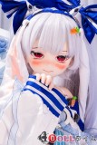 JSL doll 136cm ラビット セーラー服  ビニールヘッド+TPEボディー白髪二次元ラブドール アニメ コスプレ 可愛い美少女