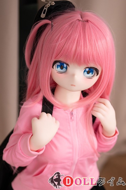 JSL doll 130cm ぼっちちゃんコスプレ(ぼっち・ざ・ろっく！) ビニールヘッド+TPEボディー ピンクロングヘア ミニラブドール アニメ  可愛い