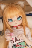 小柄で可愛いラブドール アニメ きな粉ヘッド 黄髪猫耳娘