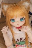 JSL doll 115cm 『嫌パン』きな粉 コスプレ ラブドール アニメ 白長袖衣装の黄髪猫耳娘