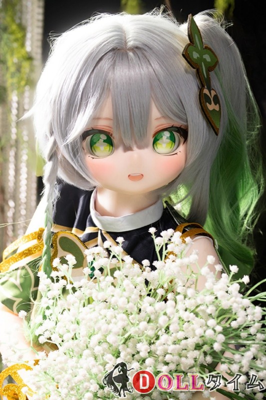 JSL DOLL 130cm ナヒーダ  原神コス ビニールヘッド+TPEボディー 白髪美少女ラブドール 森林の中で蝶と遊ぶかわいいアニメ風ラブドール