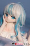 アニメ美少女ドール 青白ヘアの質感