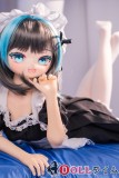 JSL doll チェシャー ヘッド 黒白メイド ブルーアイ 可愛いミニドール